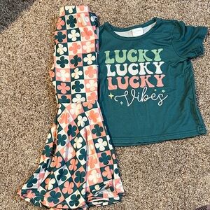 Lucky Vibes Clover Outfit